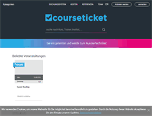 Tablet Screenshot of courseticket.com